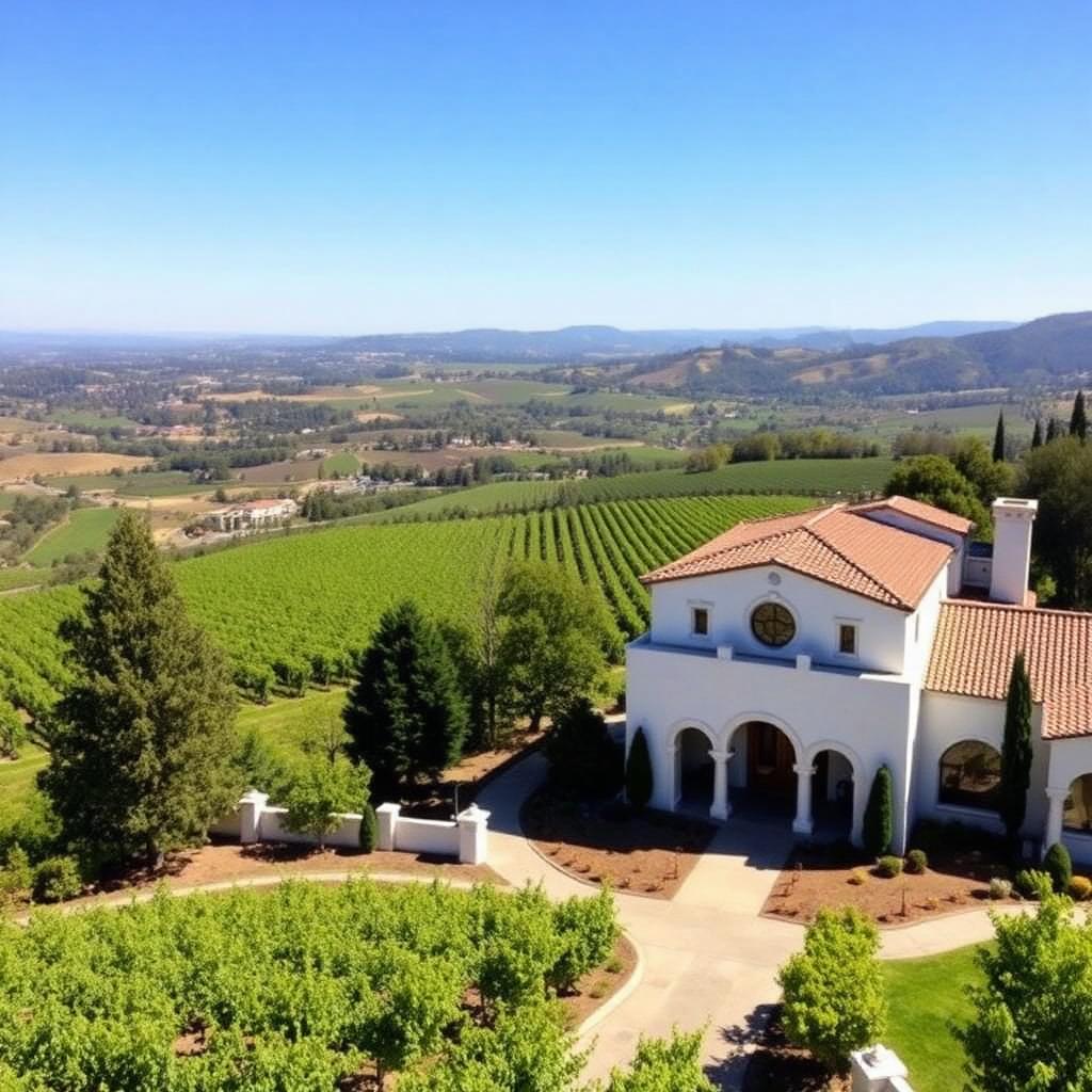 Sterling Vineyards winery in Calistoga AVA, Napa Valley