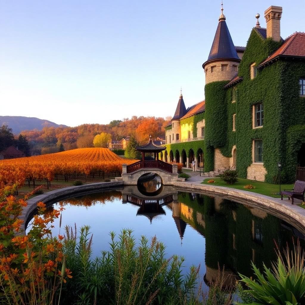 Chateau Montelena winery in Calistoga AVA, Napa Valley
