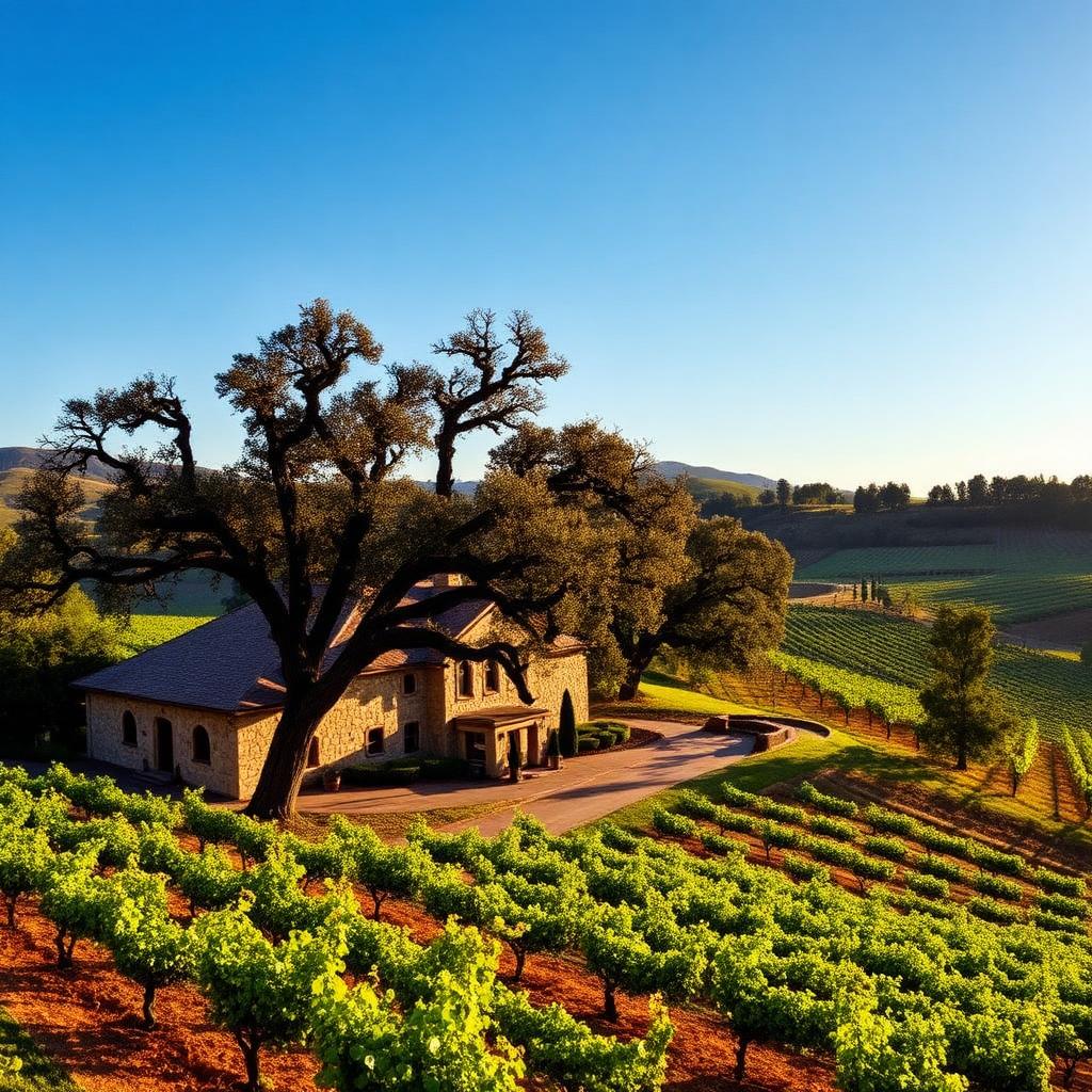 Harlan Estate winery in Oakville AVA, Napa Valley