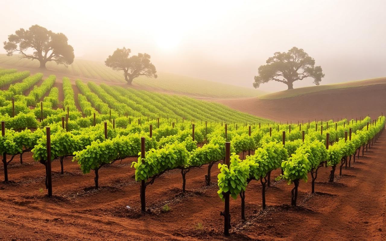 Coombsville AVA vineyards in Napa Valley wine country