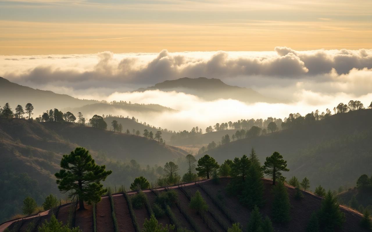 Howell Mountain AVA vineyards in Napa Valley wine country