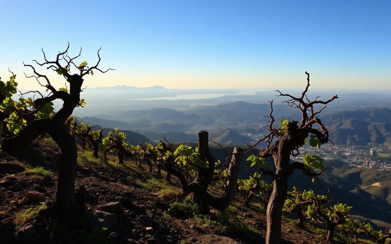 Mount Veeder AVA vineyards in Napa Valley wine country