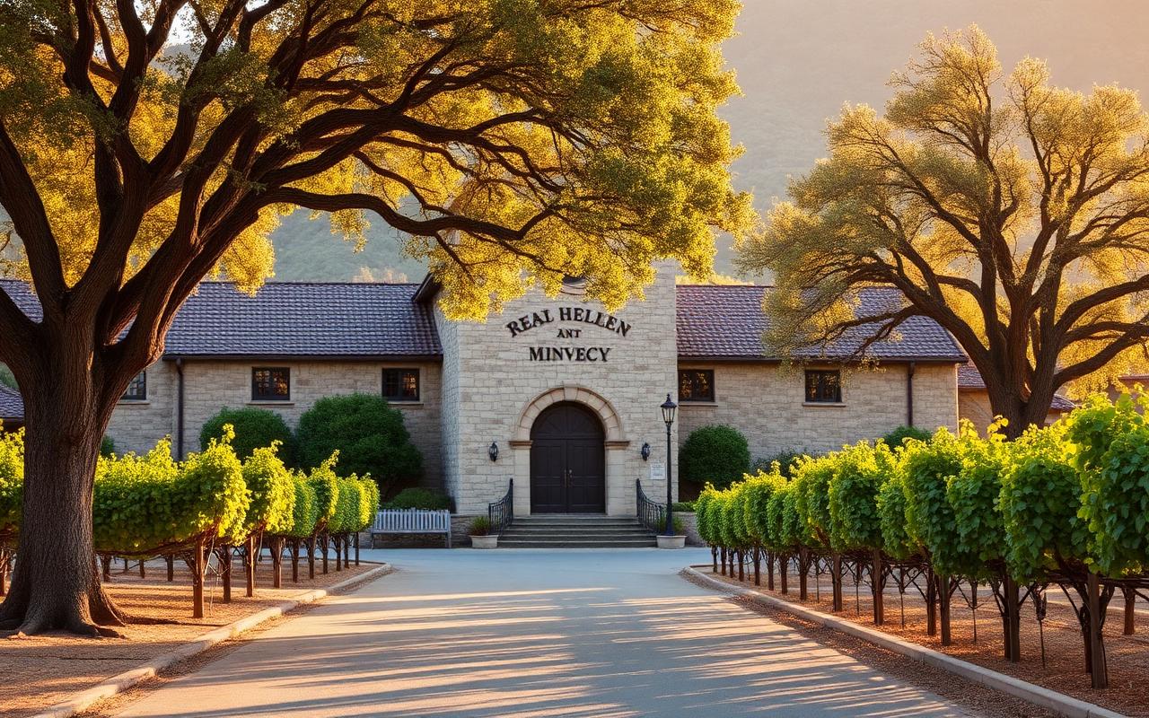 St. Helena AVA vineyards in Napa Valley wine country