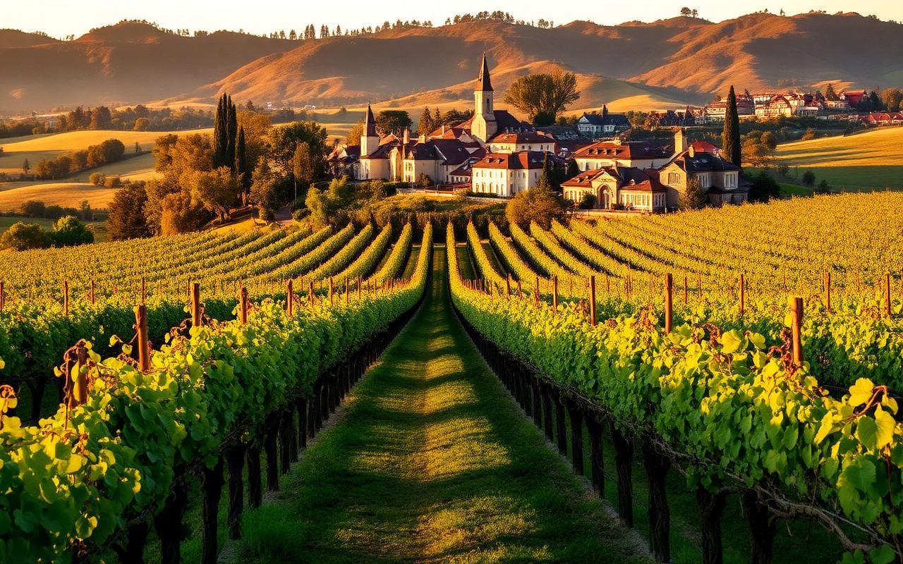 Yountville AVA vineyards in Napa Valley wine country